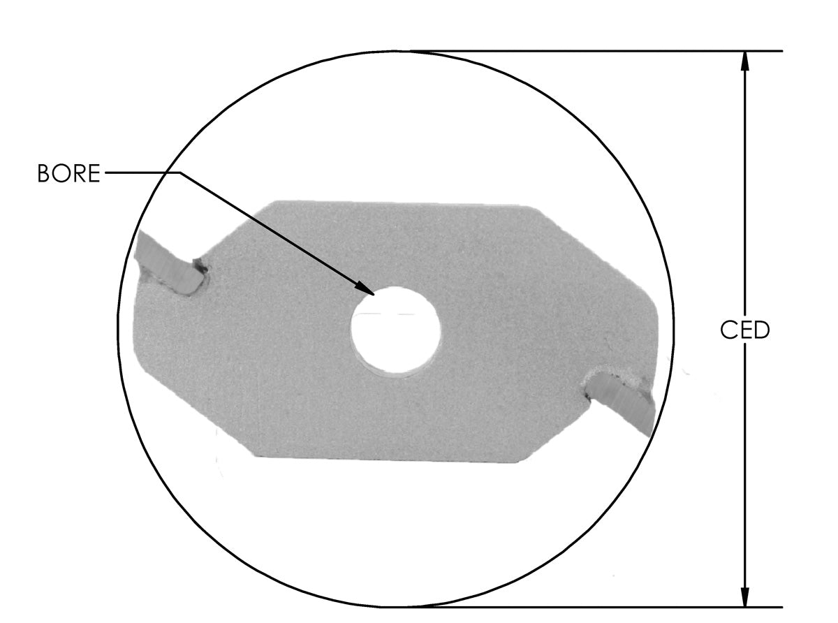 Slot Cut  3/16 K X 1 7/8 CD X 5 /16 B x 2 Wing