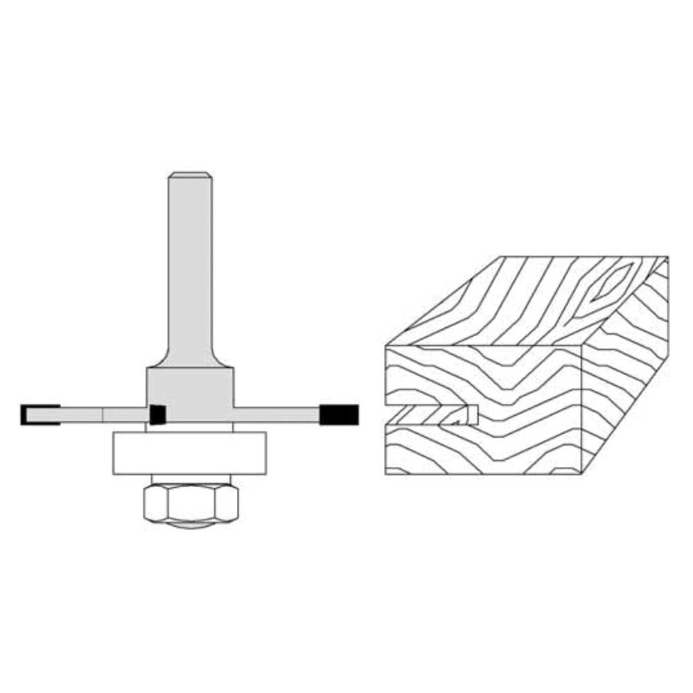 1/8" Kerf 1/2" Shank Diameter A-3 Arbor