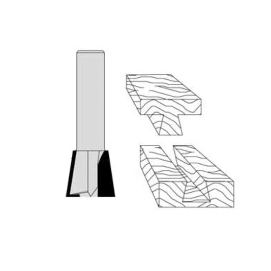 9 Degree Rotation 3/8" Cutting Diameter 1/4" Shank Diameter 3/8" Cutting Length 1-3/4" Overall Length