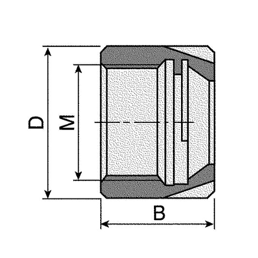 ER25 Mini Nut, Uses SE04624  Wrench