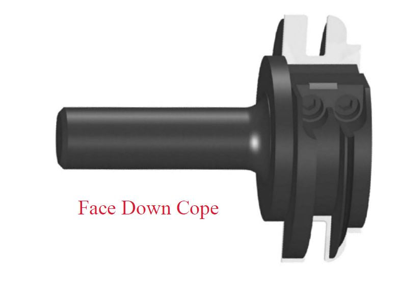 Bead Cope (Stile) Profile Insert, Face Down