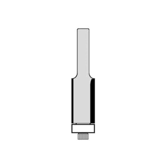 2 Flutes 1/4" Cutting Diameter 1/2" " Shank Diameter 1" Cutting Length 1 Bearing