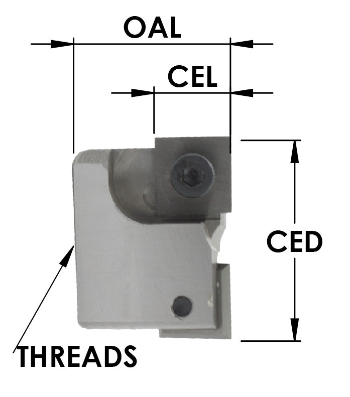 Insert Mort Bit- 1/4-28 Thr x 1 1/4 CD x 12 x 12 Insert