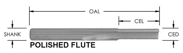 O FL 3/16 CD X 1/2 CL X 1/4 SHK X 2 1/2 OAL