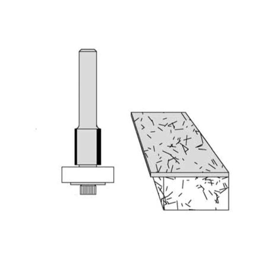 3/8" Cutting Diameter 1/4" " Shank Diameter 1/2" Cutting Length 1/8" Overhang