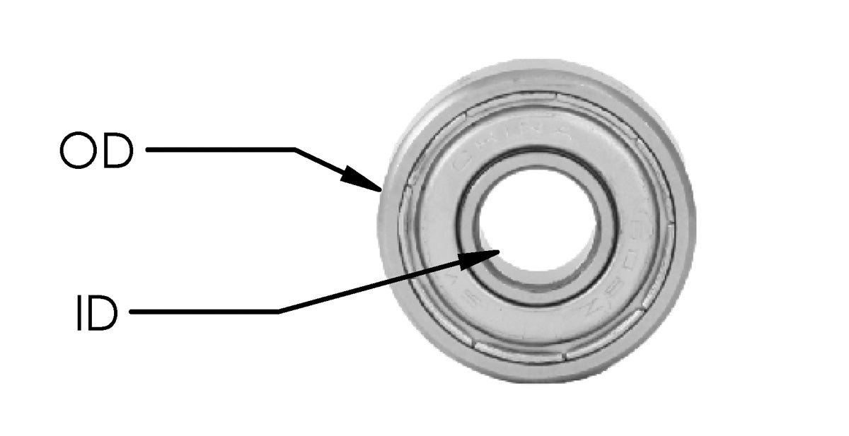 Bearing .490 OD x 1/4 ID   For Sharpened Tools