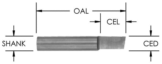 SC RIP & SLOTTING BIT 1/4 CD x 3/8 CL x 1/4 SHK