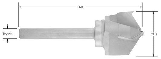 C/T 3 W Drill X 2 1/8 CD X 1/2 SH  NO FLAT