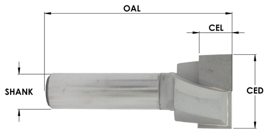 C/T Stair & Bottom Cleaning Bit, 1-1/2" Dia