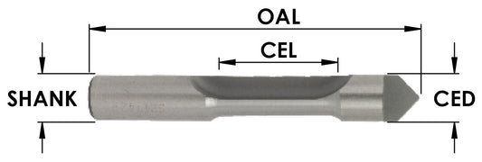 1/2" HSS M2 Str Panel Pilot x 1 CL x 1 FL