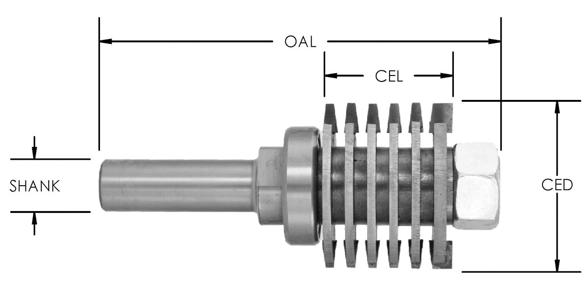 C/T Finger Joint Assem. x 1 9/16" CD x 1 1/4" CL