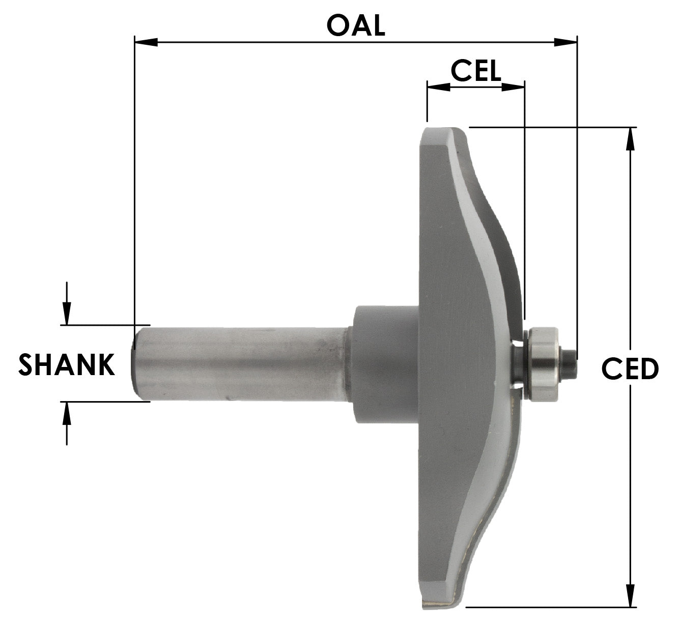 C/T Ogee Profile Raised Panel 2 W x 1/2