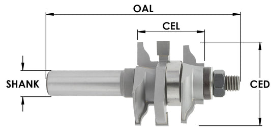 Ogee Double Stile and Rail Bit. 3/8" DOC