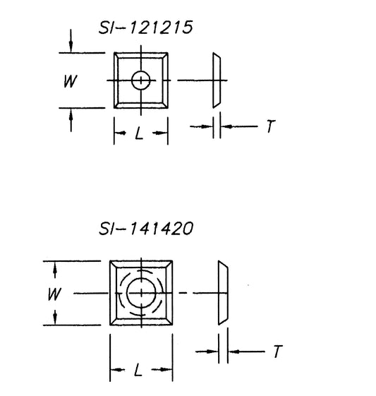 Insert 19.5 x 12.0 x 1.5, 4 sided ,1 hole (pk 10 )