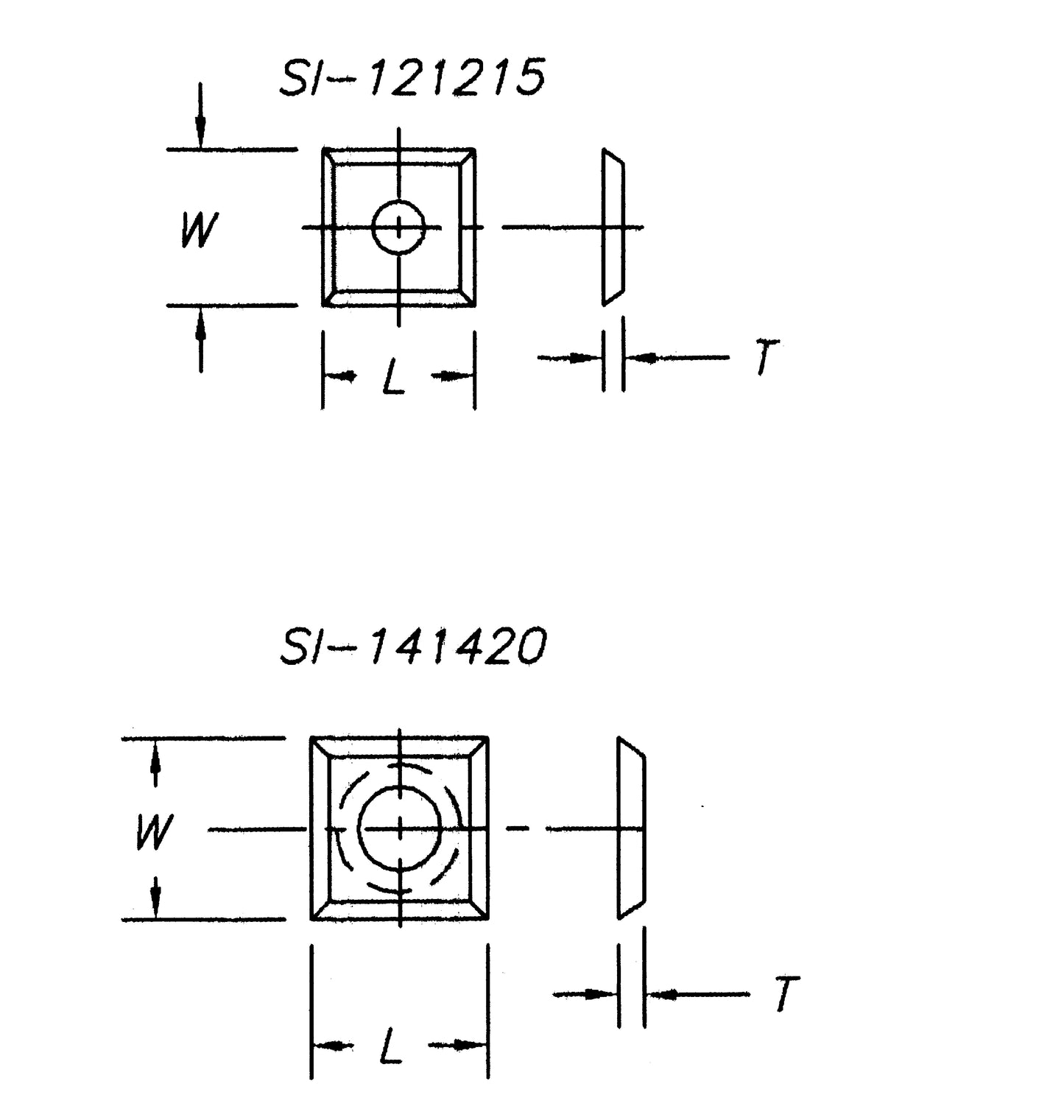 Insert 19.5 x 8.0 x 1.5,  4 sided ,1 hole (pk 10 )