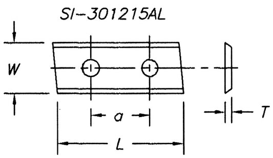 Insert 30 x 12 x1.5 Dbl  Angle Right,14 CT (pk 10)