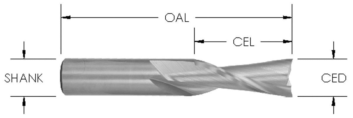 S/C Spiral-Dn LH 1/4 CD X 1 CL X 1/4SHK X 2-1/2 OL