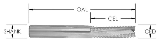 3 FL Sl Dn RUF 1/2 CD X 1-1/2 CL X 1/2 SHK x4"