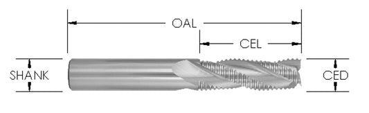 1/2CD x 1-3/4 CL x 1/2 SH x 4" SC Up 3 FL Sprl Ruf