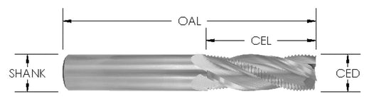 1/2 CD X 1 5/8 CL X 1/2 SH X 4FL RH UP FIN RUF