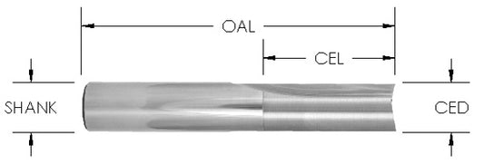 S/C Str 1/2  CD X 1 1/4 CL X 1/2 SH X 3 OAL