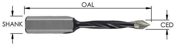 12.7MM (1/2)  V-Pt Bor BIT X 58 MM OAL