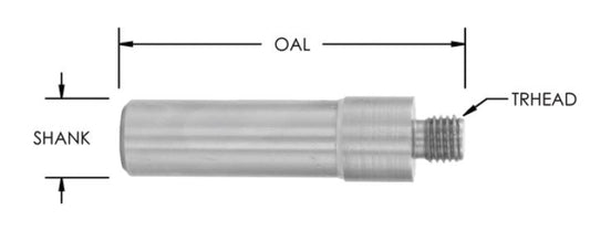 1/2 SHK ARBOR FOR JEMCO 3/8-24