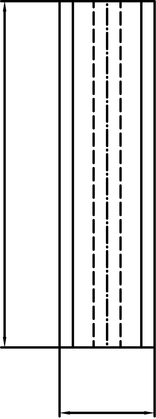 Insert 30 x 5.5 x 1.1 ( 10 pc per pack) W/ Slot