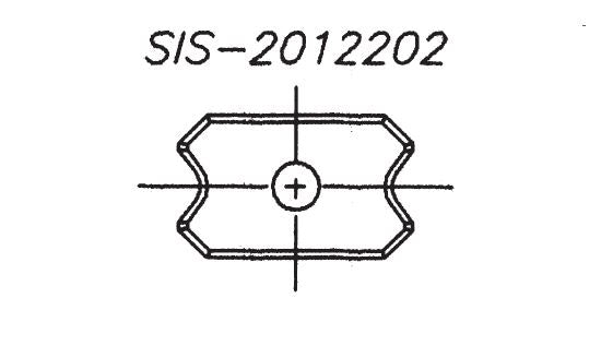 20x12x2.0 Scraper Insert Knife, 5mm Rad (10pc/pk)